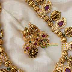 Premium Maanga and Lakshmi Kaasu Short Neckpiece-G4531
