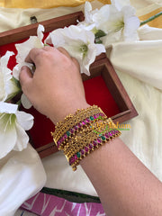 Antique Gold Bridal Bangles-Tilak-G7858
