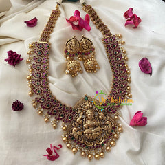 Premium AD Stone Lakshmi Maanga Haram-Gold-G4542