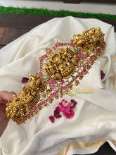 Premium AD Stone Lakshmi Temple Hipbelt-Gold Bead–G4662