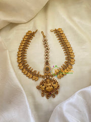 Gold Look Alike Lakshmi Double Sided Maang Tikka -G8086