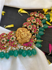 Lakshmi Jadau Kundan High Neck Choker-J589