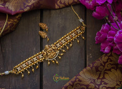 Golden Lakshmi High Neck Choker-G224