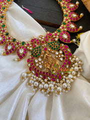 Krishna Pendant Jadau Kundan maanga Neckpiece-J596