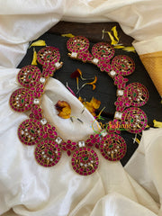 Precious Jadau Kundan Chakra Neckpiece -J593