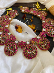 Precious Jadau Kundan Chakra Neckpiece -J593