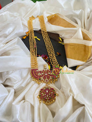 Gold Bead Jadau Kundan Rani Har-J609