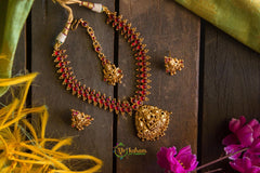 Kemp Short Lakshmi Set with tikka - Red-G572