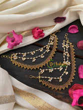 Red AD Stone 3 Layered maatil-Ear Chain-G4647