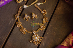 Traditional Golden Beads Adigai - Pearl-G590