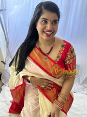 Traditional Kemp Bead Neckpiece- Red -G7167