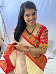 Traditional Kemp Bead Neckpiece- Green Blue -G7170