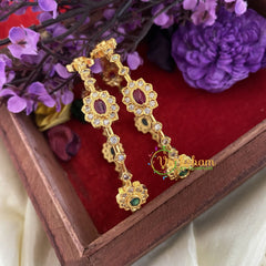 Premium AD Stone Bangles Red Green -Tilak-G6820