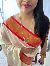 Kemp Pendant Rice Pearl Mala - Chandran -G7151