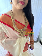 Lakshmi coin and Pendant Haram -Ghungroo -Red Green -G1466