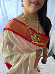 Traditional Lakshmi Haaram with jhumkas-G680