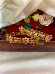 Premium AD Stone Bridal Bangle-Elephants-G9795