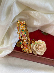 Navarathna AD Stone Bridal Bangle-4 Bangles-G9799