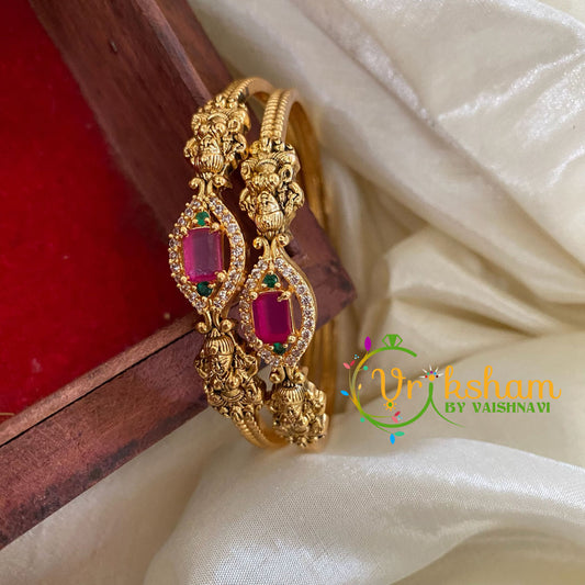 Premium Victorian Diamond Bangles-Pink-VV923