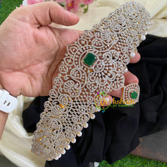 Exquisite Bridal American Diamond Hipbelt-Green-G5742
