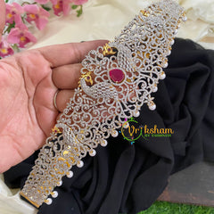 Pemium American Diamond Bridal Hipbelt-Peacock-G5761