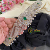 Pemium American Diamond Bridal Hipbelt-3 Green-G5749