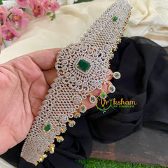 Pemium American Diamond Bridal Hipbelt-3Green-G5753