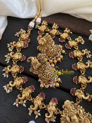 Premium AD Stone Ganesh Neckpiece-G4701