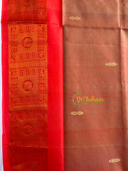 Brick Red Chinnalampattu Saree-VS565
