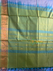 Steel Blue Grey Chinnalampattu Saree-VS575