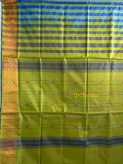 Steel Blue Chinnalampattu Saree-VS581