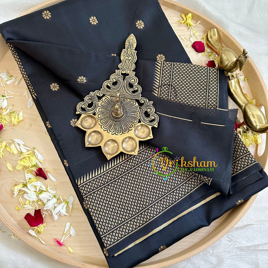Black Paithani Soft Silk Saree -VS2230