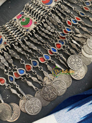 Afghani Statement High Neck Choker-S711