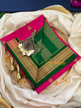 Pink with Green Paithani Pure Silk Saree -VS781