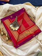 Wine With Red Border Paithani Pure Silk Saree -VS789