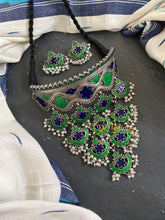 Peacock Statement High Neck Choker-S717