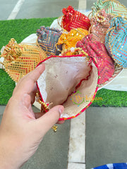 Return Gift Potli Bags-Sequin Potli bag-6 pieces Set-RG003