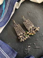 Hook Type Oxidized German Silver Danglers -S751