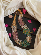 Layered Pearl and White and Pastel beads Malai -15 layers-G4705