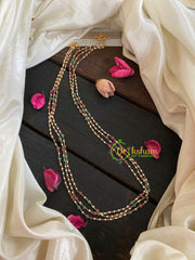 Layered Pearl White and Pastel beads Malai-G4712