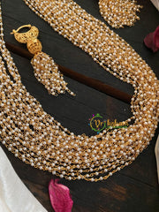 Gold Look Alike Multi Layer Pearl Mala -G4714
