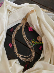 Multilayered Pearl Malai-Round Tiny Pearls-G4725