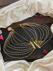 9 Layered Pearl maatil /Ear Chain -G4732