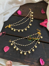 3 Layered Pearl maatil /Ear Chain -G4730