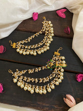 3 Layered Cluster Pearl maatil /Ear Chain -G4731