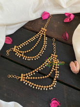 3 Layered Pearl maatil /Ear Chain -G4733