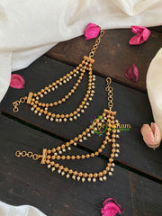 3 Layered Pearl maatil /Ear Chain -G4733