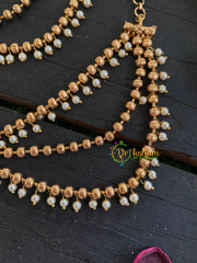 3 Layered Pearl maatil /Ear Chain -G4733