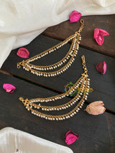 3 Layered Pearl maatil /Ear Chain -G4728