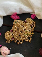Gold Look Alike Temple Lakshmi Hairclip- 3 Lakshmi -H203